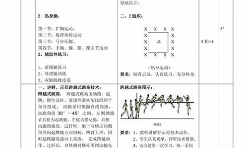 田径体育教案大学生版_田径体育教案大学生